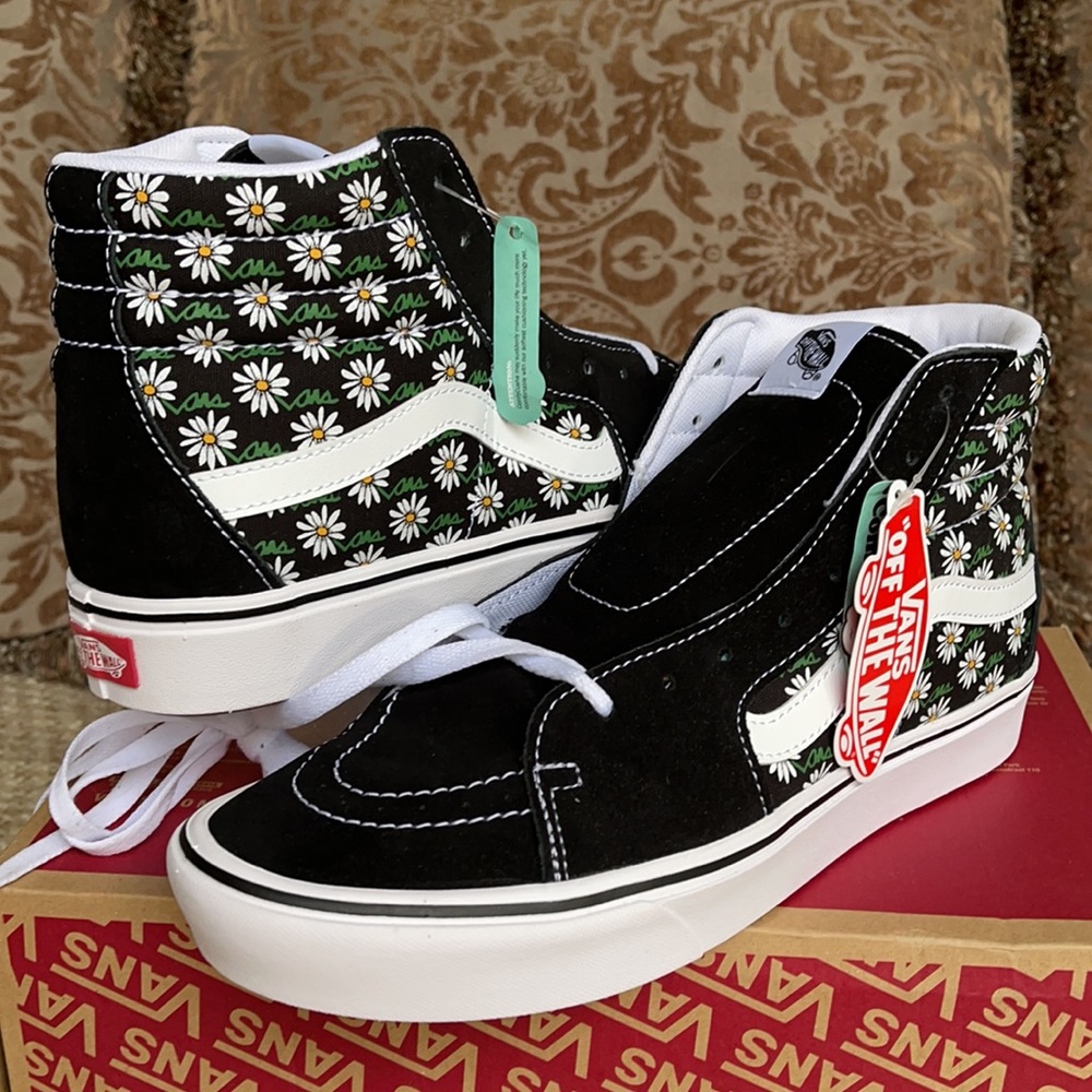 Vans Comfycush Sk8-Hi Scribble Flower Daisy/BlackM - Picture 10 of 16